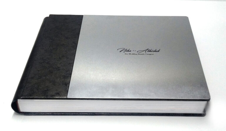 11x14 Flush Mount Black Leather Cover Photo Book / Metallic Paper - The  Camera Company